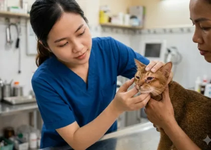 Chó bị đỏ mắt và dụi mắt liên tục phải làm sao?