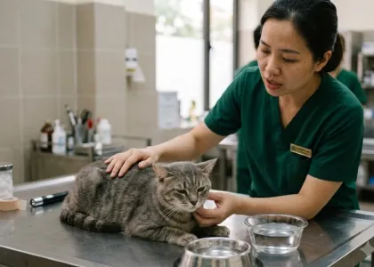 Mèo bỏ ăn nhưng vẫn uống nước: Khi nào cần lo lắng?